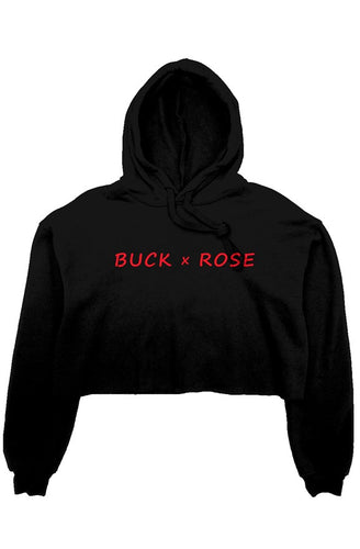 crop fleece hoodie